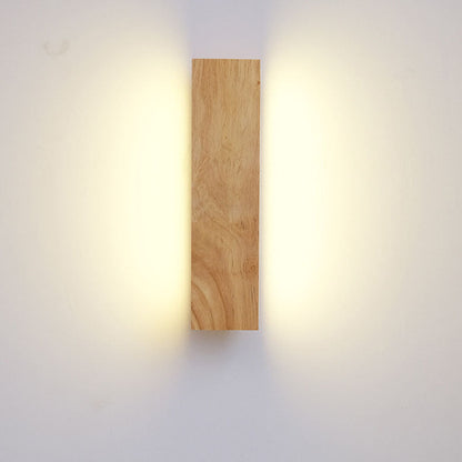 Japanese Minimalist Rectangular Flat Rotatable LED Wall Sconce Lamp