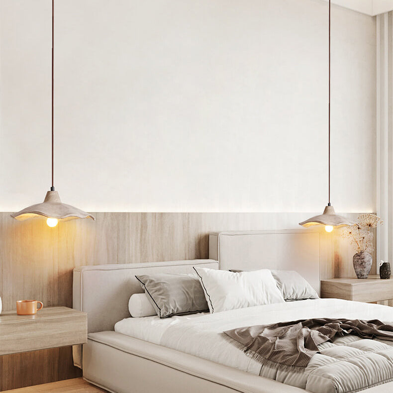Japanese Vintage Flower Shape Pendant Light