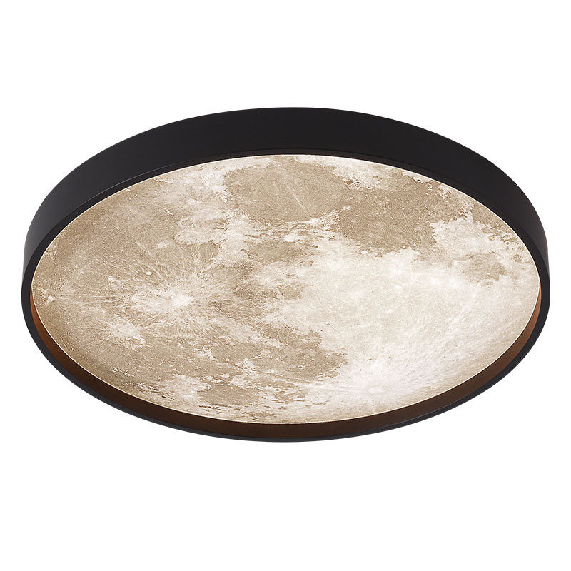 Nordic Moon Round LED Flush Mount Ceiling Light