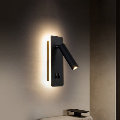 Nordic Minimalist Spotlight Rotatable LED Reading Wall Sconce Lamp