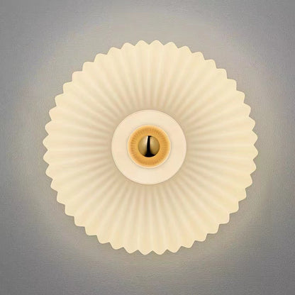 Nordic Vintage Striped Glass Round Wall Sconce Lamp