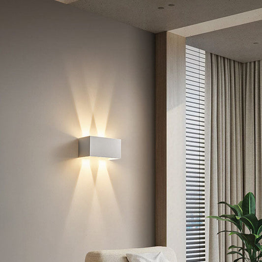 Nordic Minimalist Square Beam LED Reading Wall Sconce Lamp