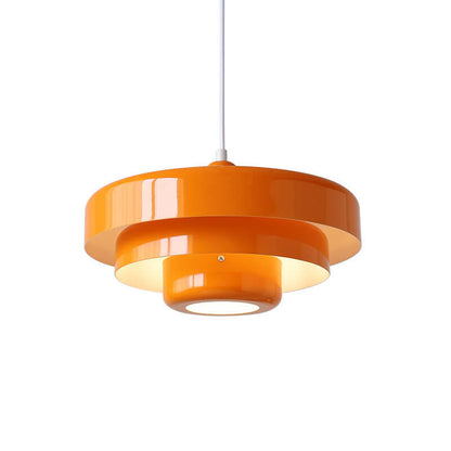 Nordic Vintage Round Metal Pendant Light