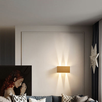Nordic Minimalist Square Beam LED Reading Wall Sconce Lamp