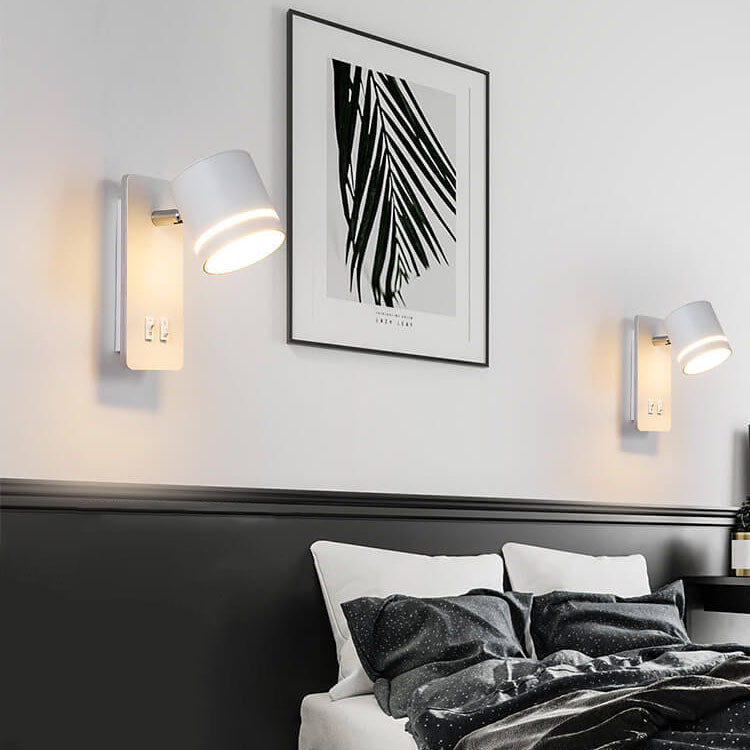 Nordic Minimalist Spotlight Rotatable LED Reading Wall Sconce Lamp