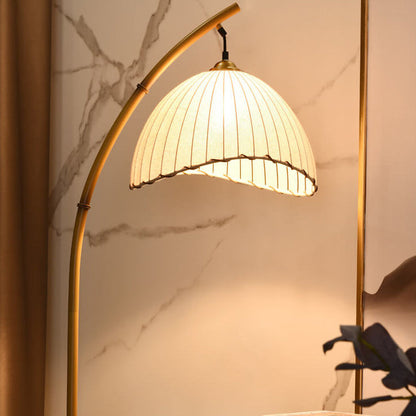 Retro Japandi Bamboo Standing Floor Lamp