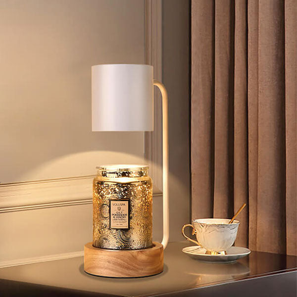 Japanese Minimalist Wood Melting Wax Table Lamp