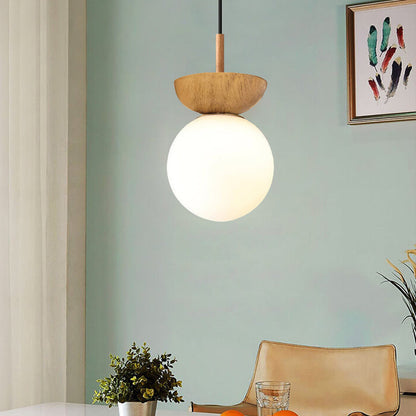 Nordic Japanese Wood Ceiling Light