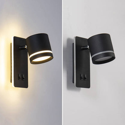 Nordic Minimalist Spotlight Rotatable LED Reading Wall Sconce Lamp