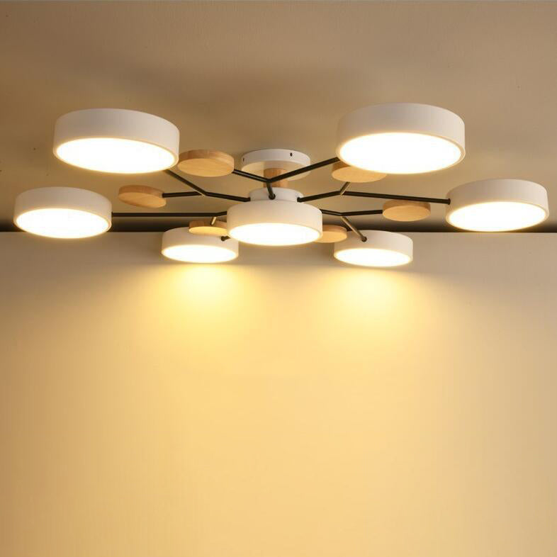 Scandinavian LED Semi Flush Ceiling Light