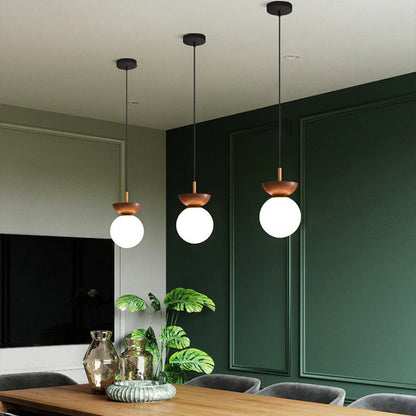 Nordic Japanese Wood Ceiling Light
