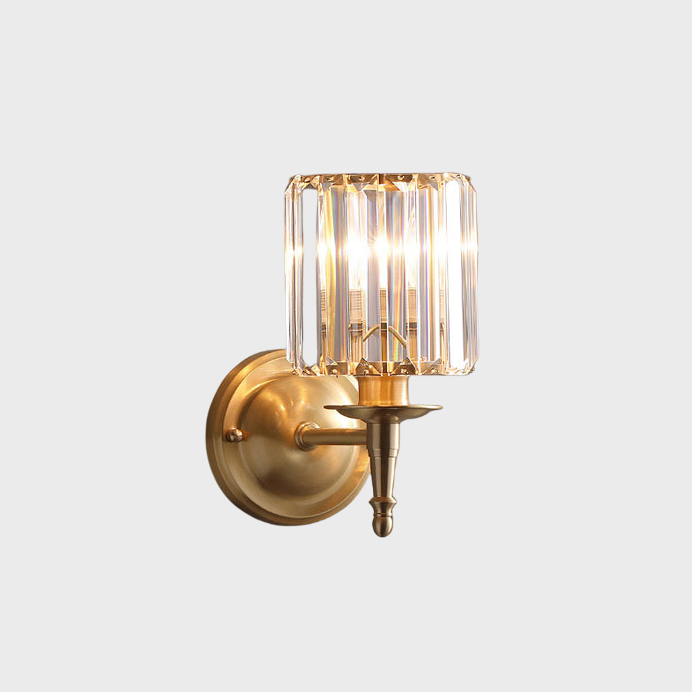 Clear Crystal Wall Light