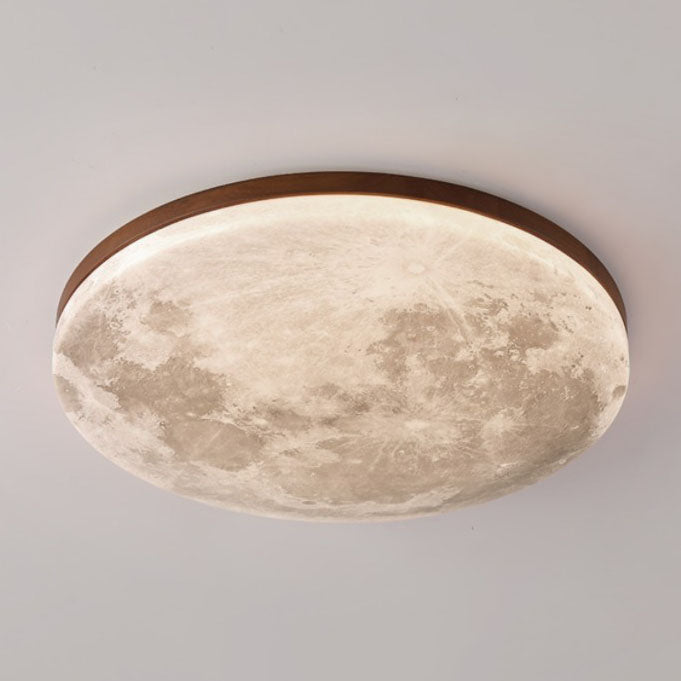 Nordic Minimalist Flush Mount Ceiling Light | Moon Round
