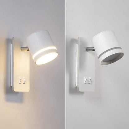 Nordic Minimalist Spotlight Rotatable LED Reading Wall Sconce Lamp