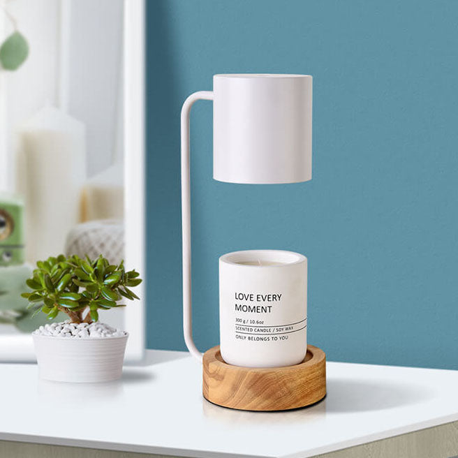 Japanese Minimalist Wood Melting Wax Table Lamp