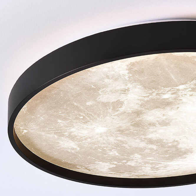 Nordic Moon Round LED Flush Mount Ceiling Light