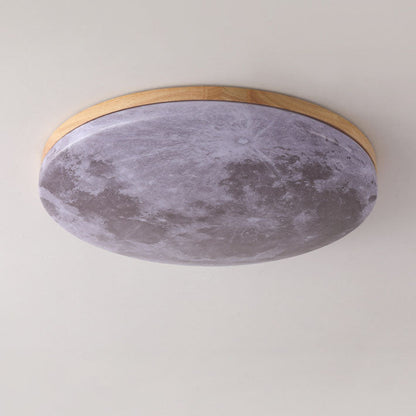 Nordic Minimalist Flush Mount Ceiling Light | Moon Round