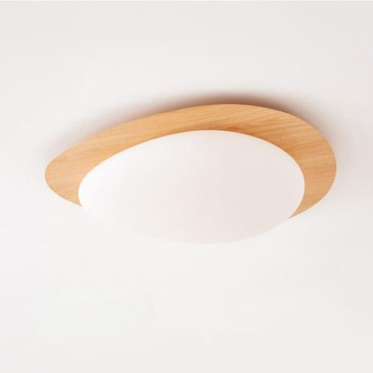 Nordic Wood LED Flush Mount Ceiling Light