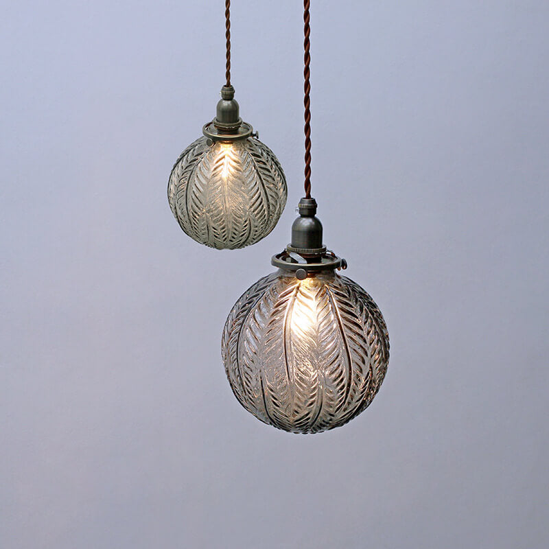 Texture Globe Glass Pendant Light