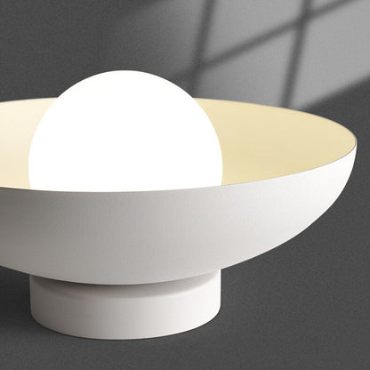 Japanese Wabi-sabi Round Semi-Flush LED Ceiling Light