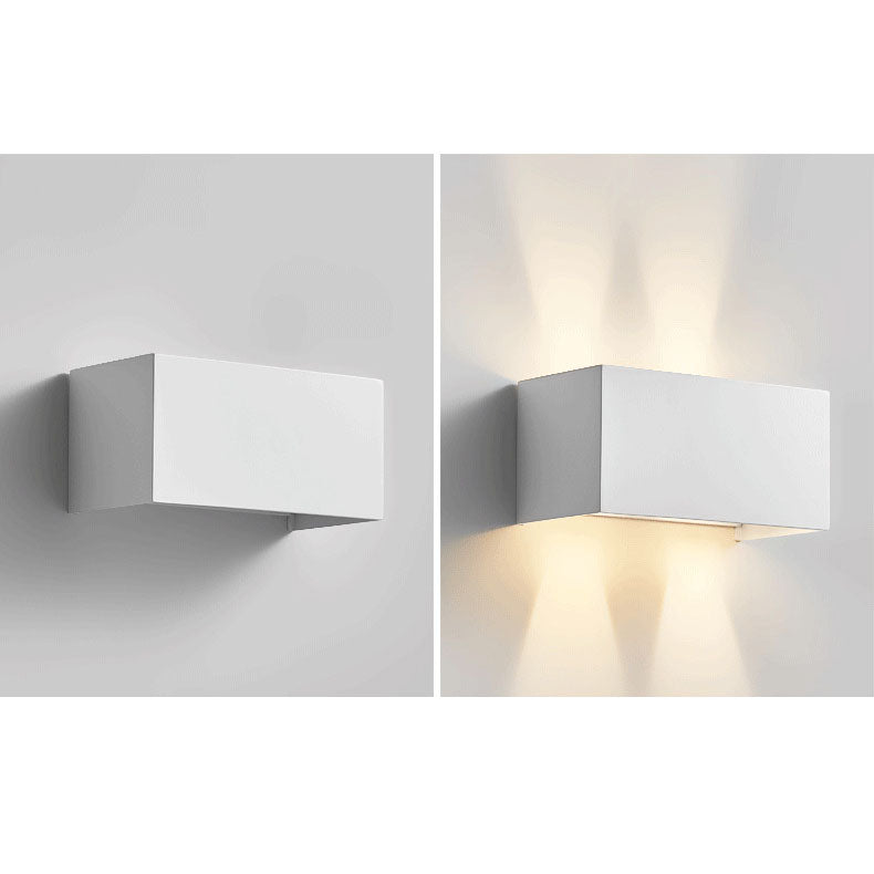Nordic Minimalist Square Beam LED Reading Wall Sconce Lamp