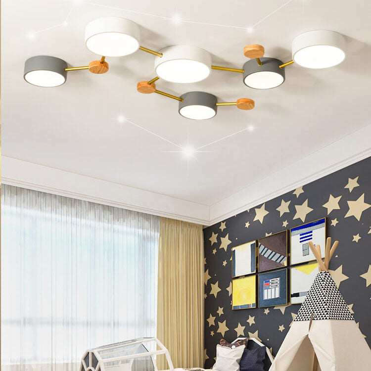 Scandinavian Minimalist LED Flush Mount Ceiling Light
