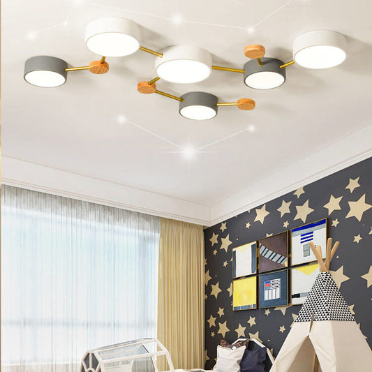 Scandinavian Minimalist LED Flush Mount Ceiling Light