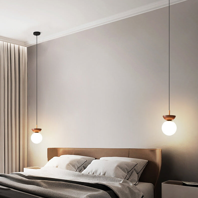 Nordic Japanese Wood Ceiling Light