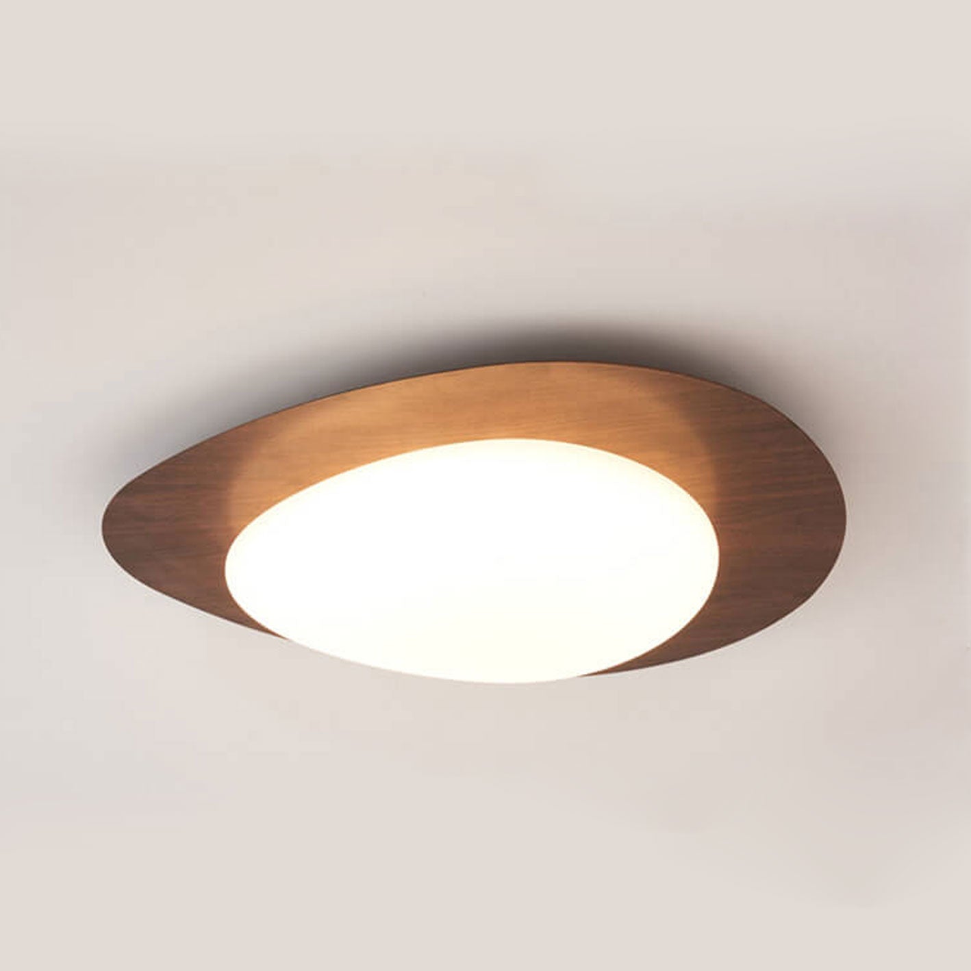Nordic Wood LED Flush Mount Ceiling Light