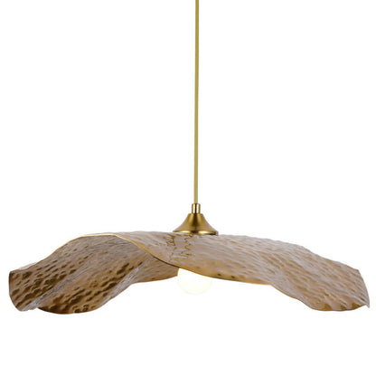 Modern Golden Leaf Pendant Light