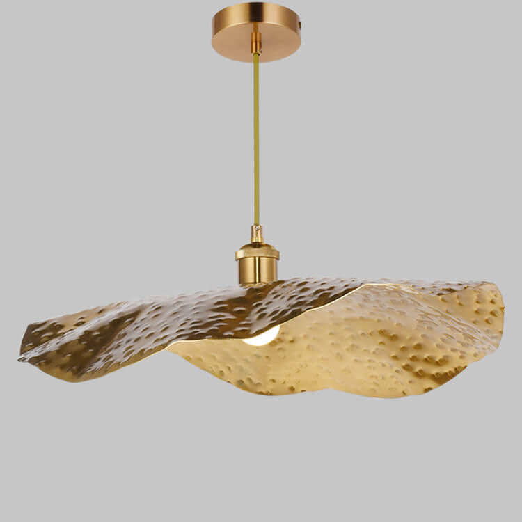 Modern Golden Leaf Pendant Light
