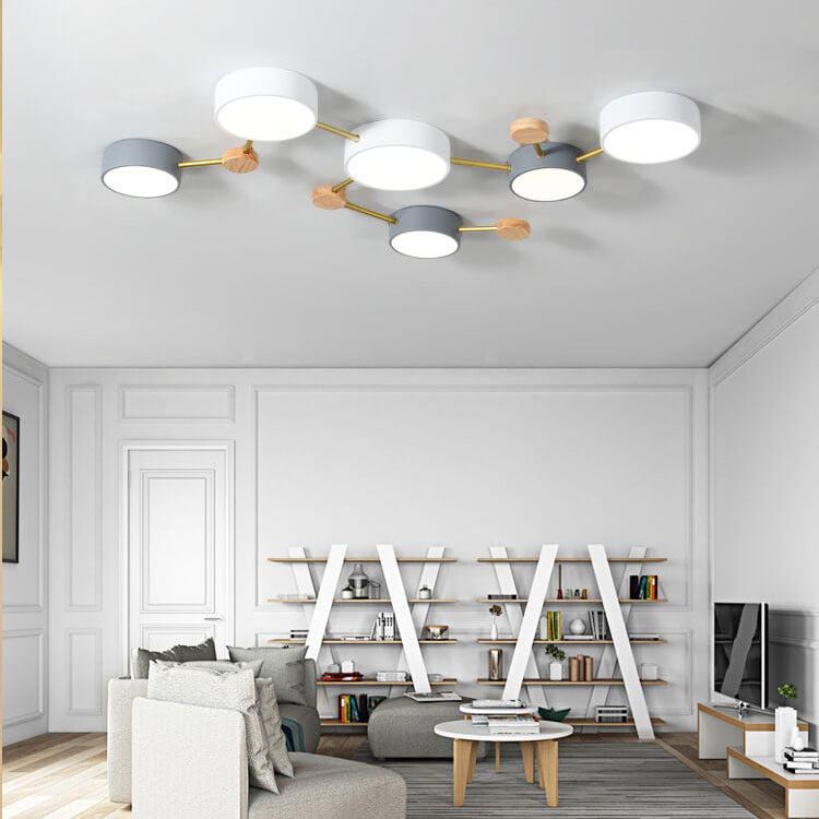 Scandinavian Minimalist LED Flush Mount Ceiling Light