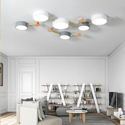 Scandinavian Minimalist LED Flush Mount Ceiling Light
