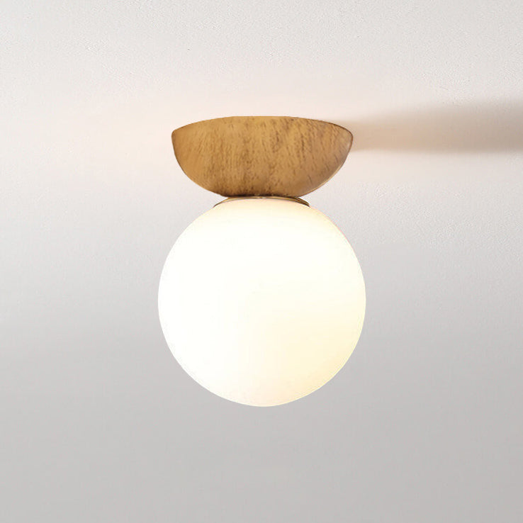 Nordic Japanese Wood Ceiling Light