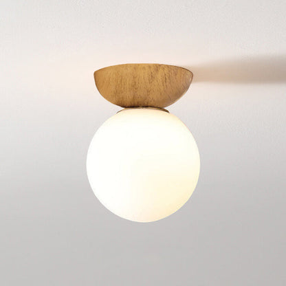 Nordic Japanese Wood Ceiling Light