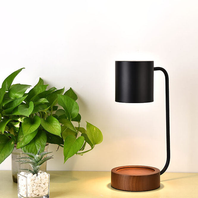 Japanese Minimalist Wood Melting Wax Table Lamp
