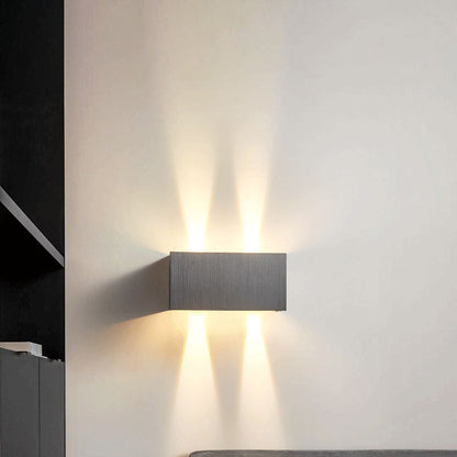 Nordic Minimalist Square Beam LED Reading Wall Sconce Lamp