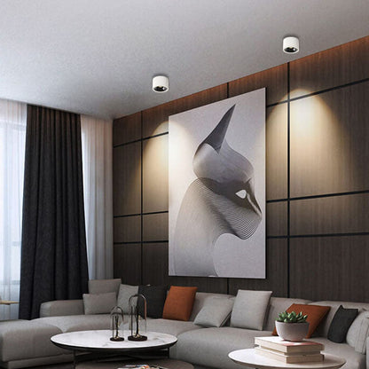 Modern Minimalist LED Flush Mount Ceiling Spotlight Round