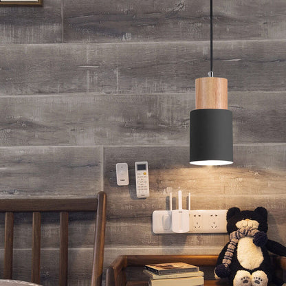 Nordic Macaron Cylinder Single LED Pendant Light