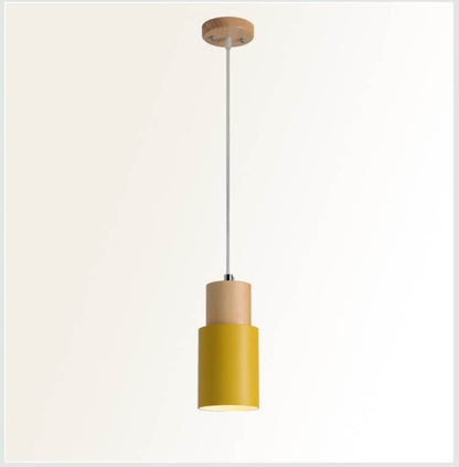 Nordic Macaron Cylinder Single LED Pendant Light