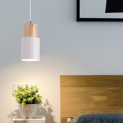 Nordic Macaron Cylinder Single LED Pendant Light