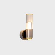 Clear Glass Cylinder Wall Lamp