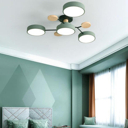 Scandinavian LED Semi Flush Ceiling Light