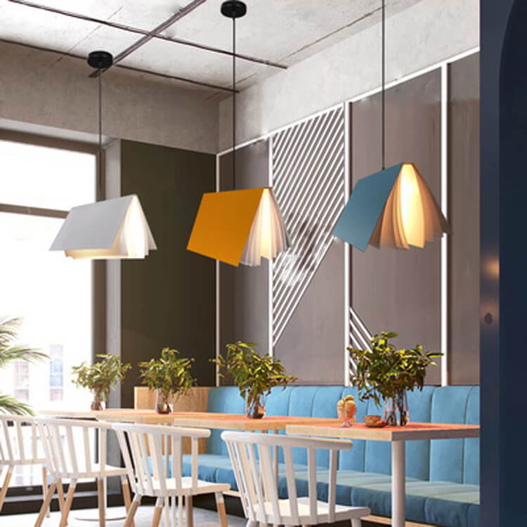 Flying Book Book Shade Pendant Light