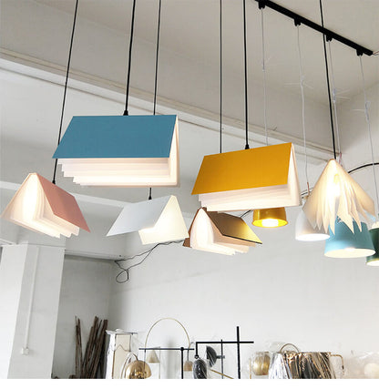Flying Book Book Shade Pendant Light