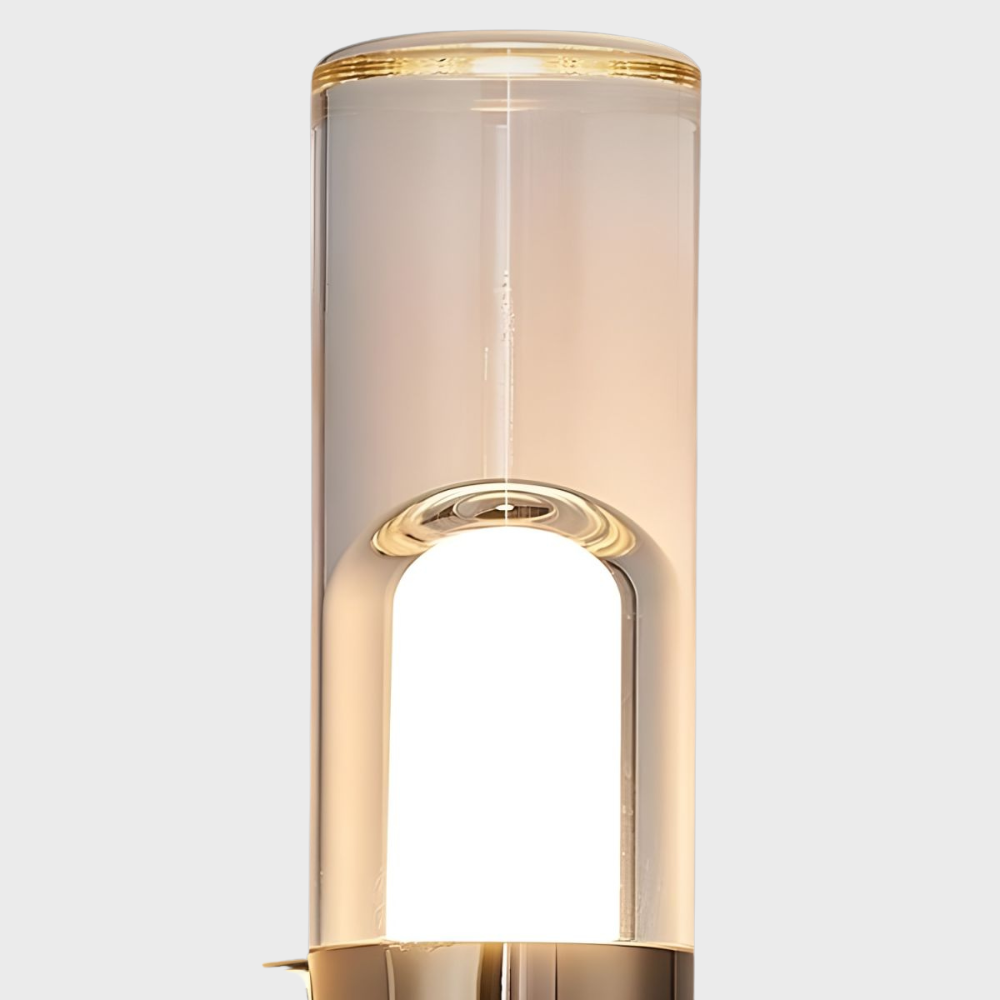Clear Glass Cylinder Wall Lamp