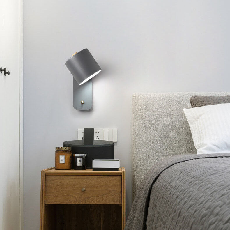 Nordic Cylinder Shape Rotatable Wall Sconce Lamp