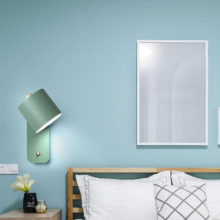 Nordic Cylinder Shape Rotatable Wall Sconce Lamp