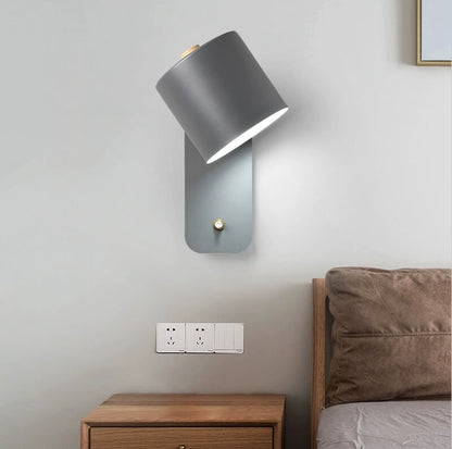 Nordic Cylinder Shape Rotatable Wall Sconce Lamp