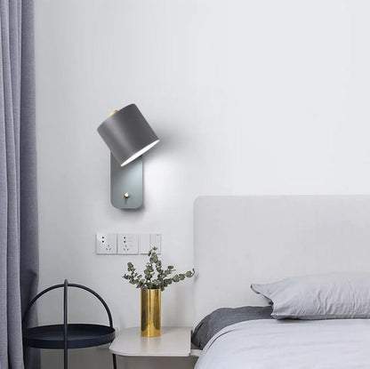 Nordic Cylinder Shape Rotatable Wall Sconce Lamp